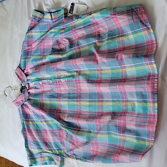 Chaps Women's Short Sleeve Pullover Plaid Shirt- Size 1X- New! - Picture 8 of 9